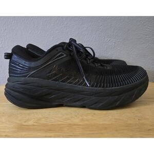 Hoka One One Bondi 7 Women's Size 9.5 Running Shoes Black
